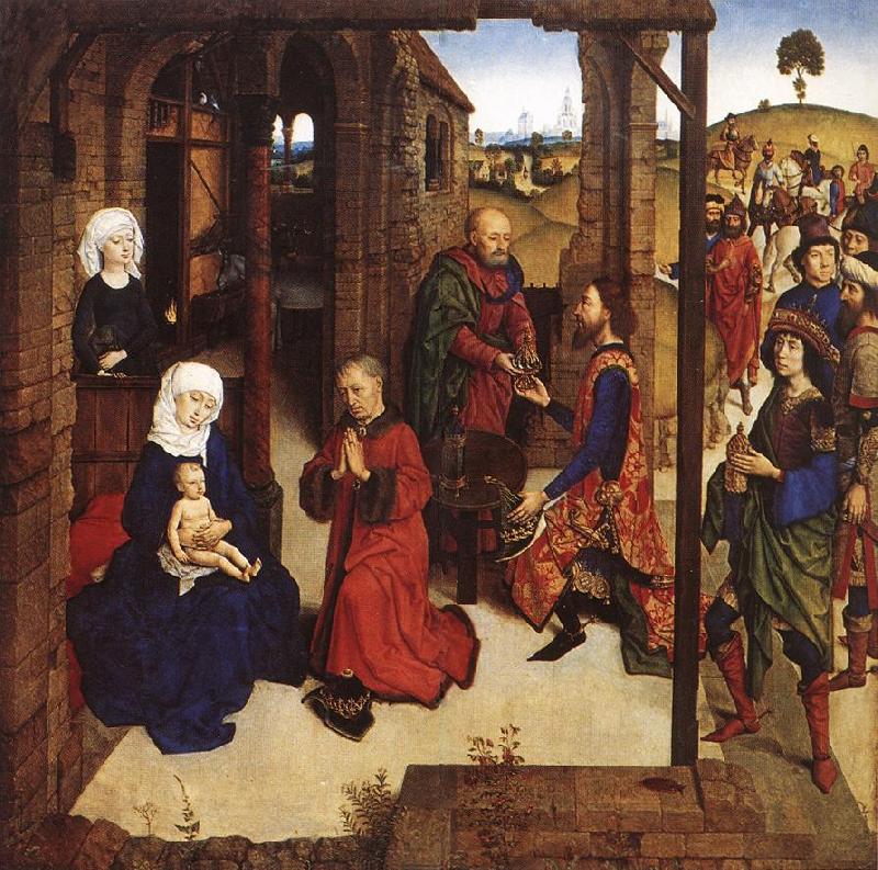 Dieric Bouts The Adoration of  the Magi Sweden oil painting art